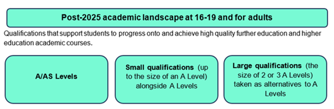 Post-2025 academic landscape at 16-19 and for adults
