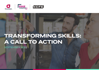 Transforming Skills report front cover