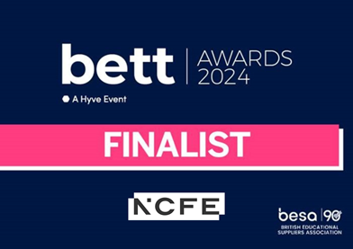 NCFE finalist Bett Awards 2024 graphic