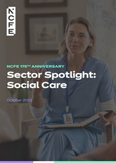 Sector Spotlight: Social Care report front cover